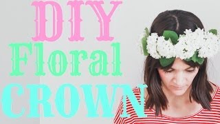 DIY Flower Crown // How to Tutorial with Fresh Flowers