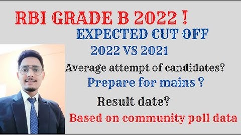 RBI GRADE B CUT OFF 2022! REVIEW & ANALYSIS