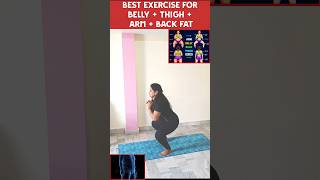 Only1Best Exercise For Belly Fat + Thigh Fat + Arm Fat + Back Fat 👍🏻 l #weightloss #yoga #motivation