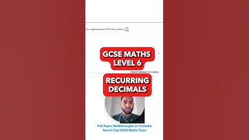 GCSE Maths Challenge Made Easy: RECURRING DECIMALS to Fractions in Under 60 Seconds! ⚡