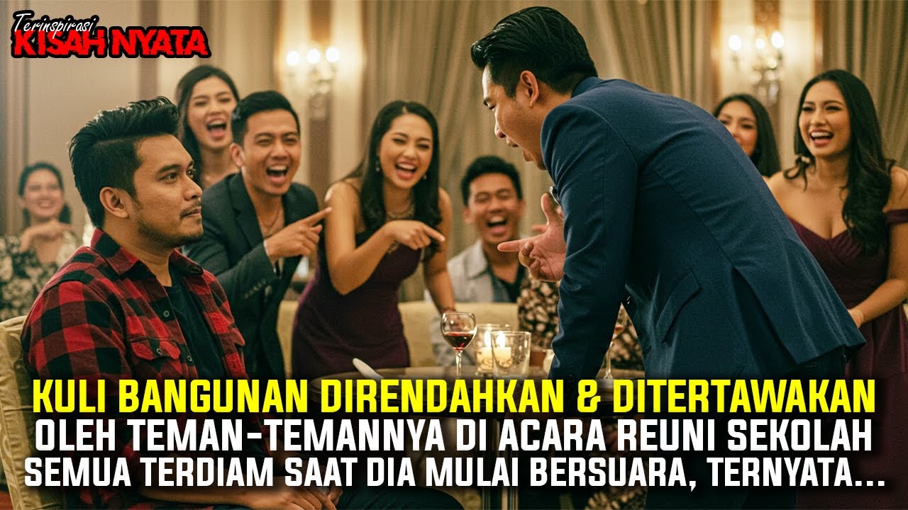 KULI BANGUNAN DATANG KE REUNI SEKOLAH, Dihina Teman-Temannya.. Tak Ada yang Tahu Gedung Itu Miliknya