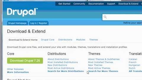 Example CMS installation with Drupal 6 3 on Centos 5