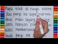 Belajar menulis dan membaca kalimat bahasa indonesia dengan mudah untuk anak  anak