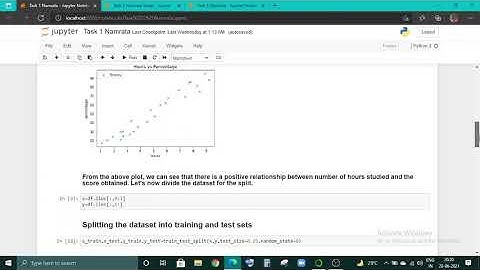 Data Science & Business Analytics Tasks  #TASK1- Prediction using Supervised ML