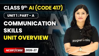 Communication Skills - Unit Overview | Class 9th AI | Unit 1 CODE 417 Part A | CBSE 2026-27