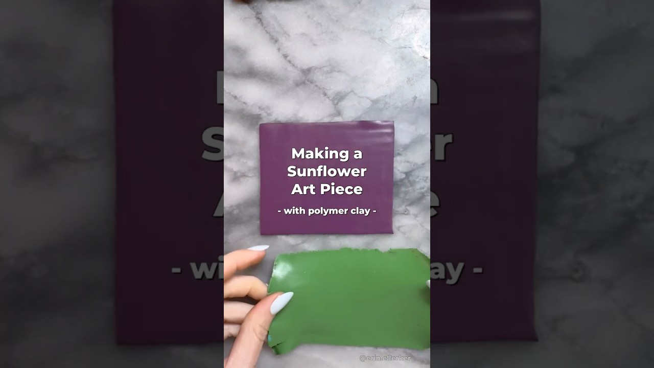 🌻 Making Sunflower Art 🌻 with Polymer Clay 