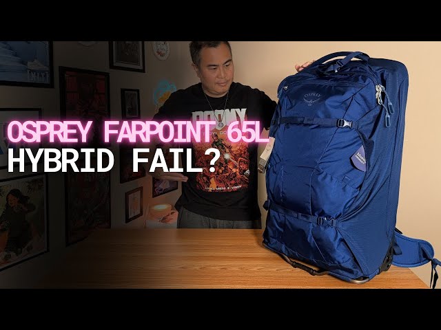 osprey farpoint 65 men's wheeled luggage Fairview 65L Travel Pack - Rolling Backpack Travel Bag Zipped and mesh pockets provide organised space for all your travel essentials Osprey Wheeled Farpoint Fairview 65L: