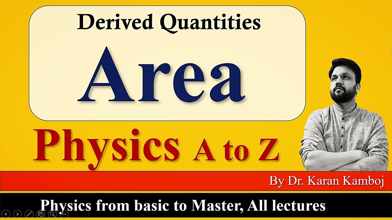 Area || Derived quantity of physics || Physics from basic to end || Physics a to z