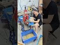Massive hydraulic power transforming raw material into perfection.#fyp #viral #factory #machine