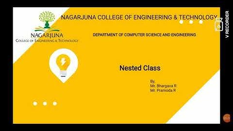 Nested Class in java