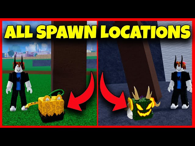 INCRÍVEL!!! TODOS SPAWN DE FRUTAS BLOX FRUITS- SEA 2 