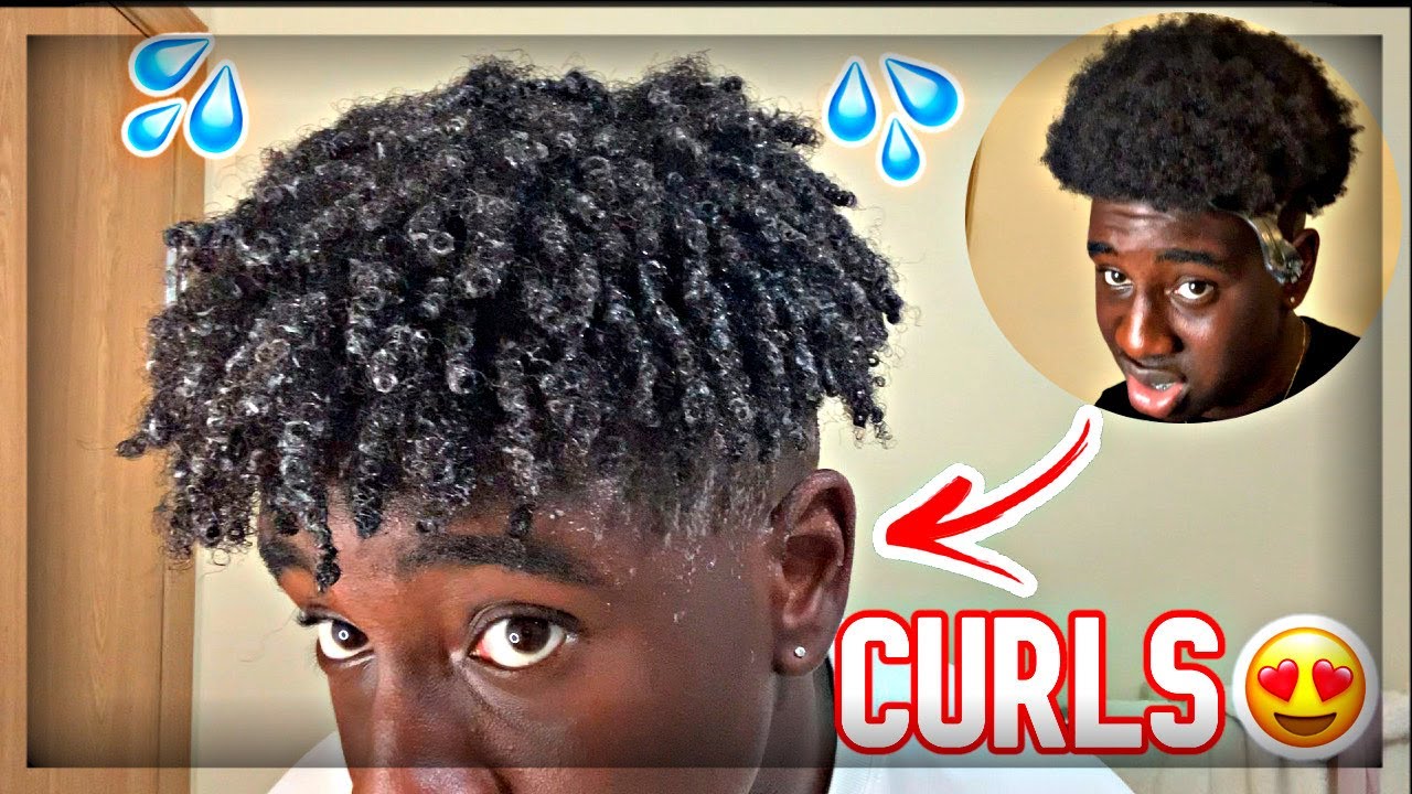 How To Get Curls With Finger Coils For Black Men (4C Hair)???? - Youtube