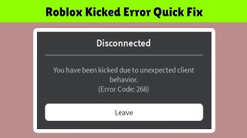 Fix Roblox error code 268 kicked out of server