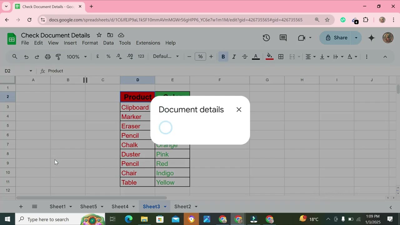How To Check Document Details In Google Sheets Quick Tutorial YouTube How To Check Document Details In Google Sheets Quick Tutorial YouTube