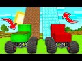 How mikey and jj become monster trucks and found diamond and dirt stairs in minecraft 
