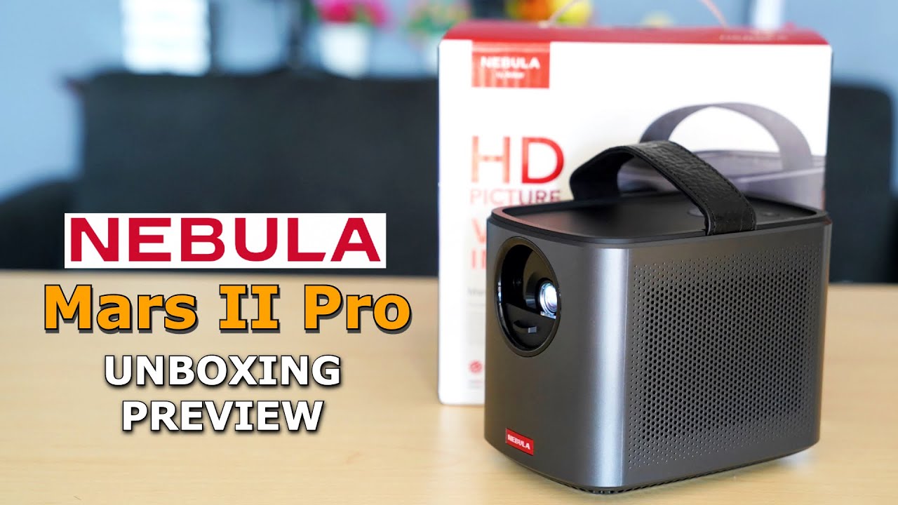 Nebula Mars II Pro Portable Cinema Projector Unboxing & Preview    OlizStore