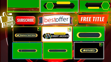 TOP Title Green ScreenTemplate | Copyright Free |