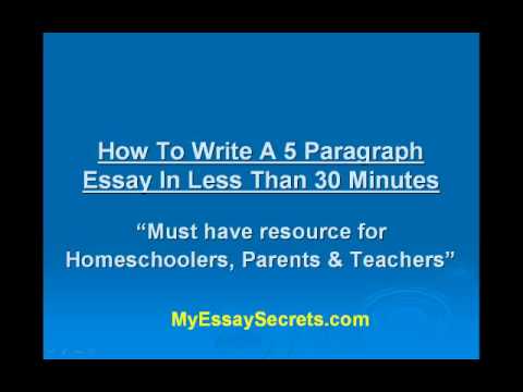 Tips for writing an essay in 30 minutes