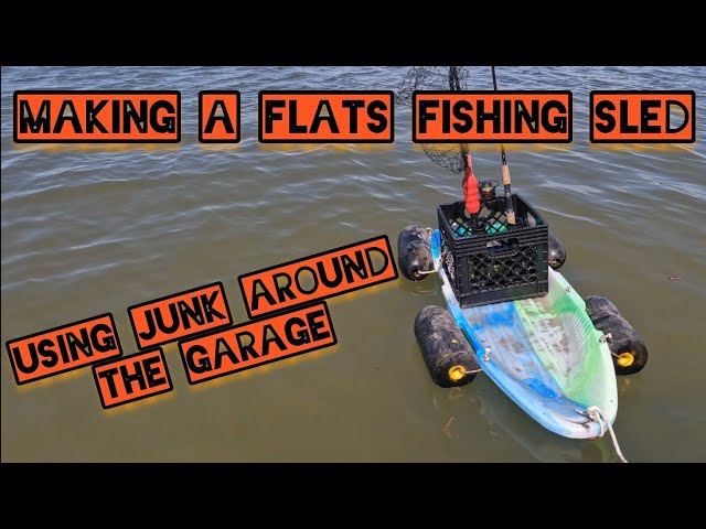 Making a Floating Fish Cart For Flats Fishing Out Of Random Stuff in The  Garage ,The Fishing Caddy 