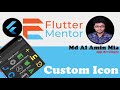 Custom Icon in flutter | Custom icon in flutter bangla | Custom Icon | flutter development | flutter