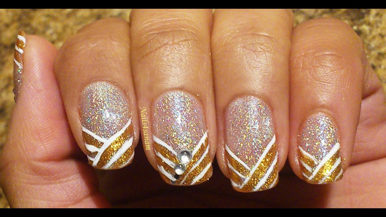 Nail art tutorial nail art using liner polish YouTube