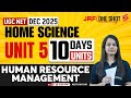 UGC NET Home Science Unit 5 | Human Resource Management UGC NET Home Science 2025 By Aditi Mam