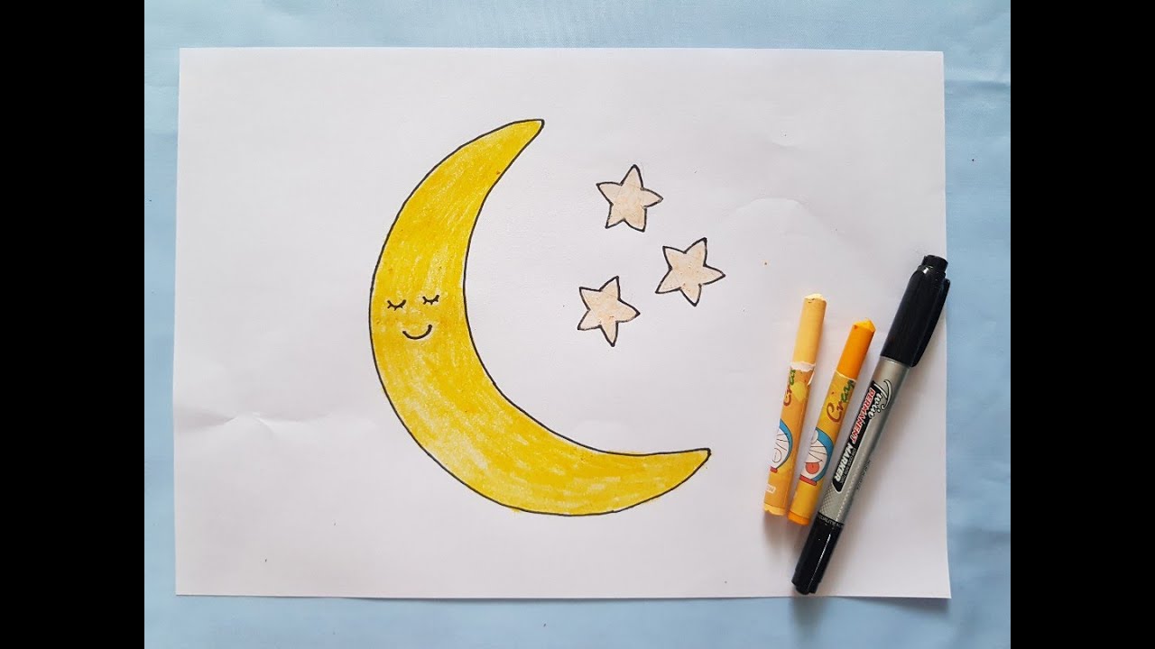 Chia sẻ hơn 70 vẽ mặt trăng đơn giản hay nhất - thtantai2.edu.vn