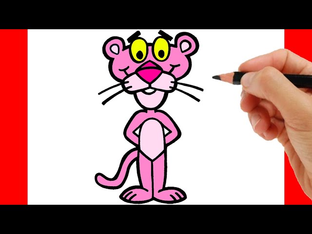 Learn How to Draw Pink Panther (Pink Panther) Step by Step