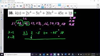 Alg 2 Chapter 5 Lesson 8 Example 2