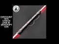 TXQSABER 2pcs Double Darth Maul Smooth Swing Lightsaber Handle+Blade Saber Metal Hilt Heavy Fighting