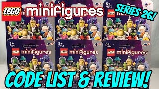 Lego Minifigures Space Series 26 CODE LIST & REVIEW