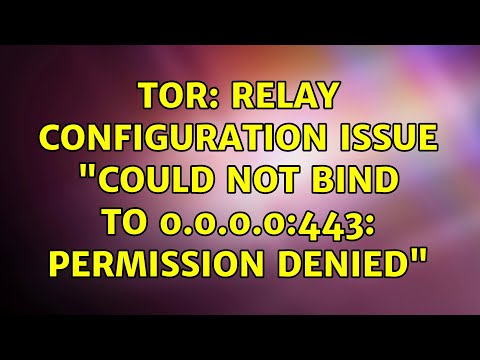 Ubuntu: Tor: Relay configuration issue "Could not bind to 0.0.0.0:443: Permission denied"