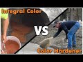 Discover the differences color hardener vs integral color