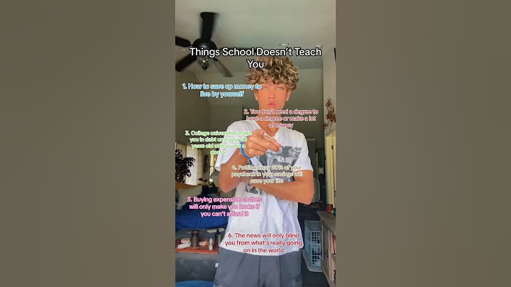 Things School Doesn’t Teach You