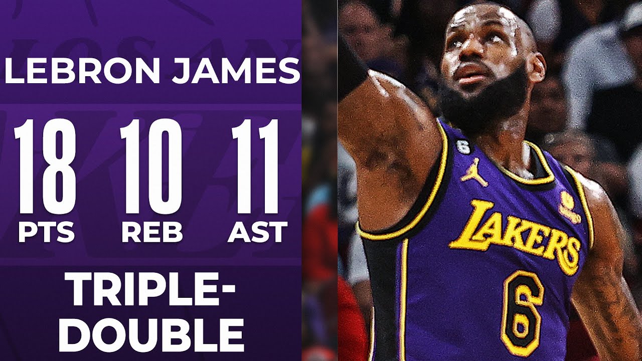 LeBron James Ties Jason Kidd For 4th All-Time In Triple Doubles! | April 2, 2023