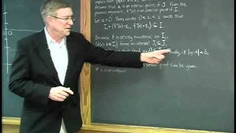 Proof - Continuity and Differentiability of Inverse Functions