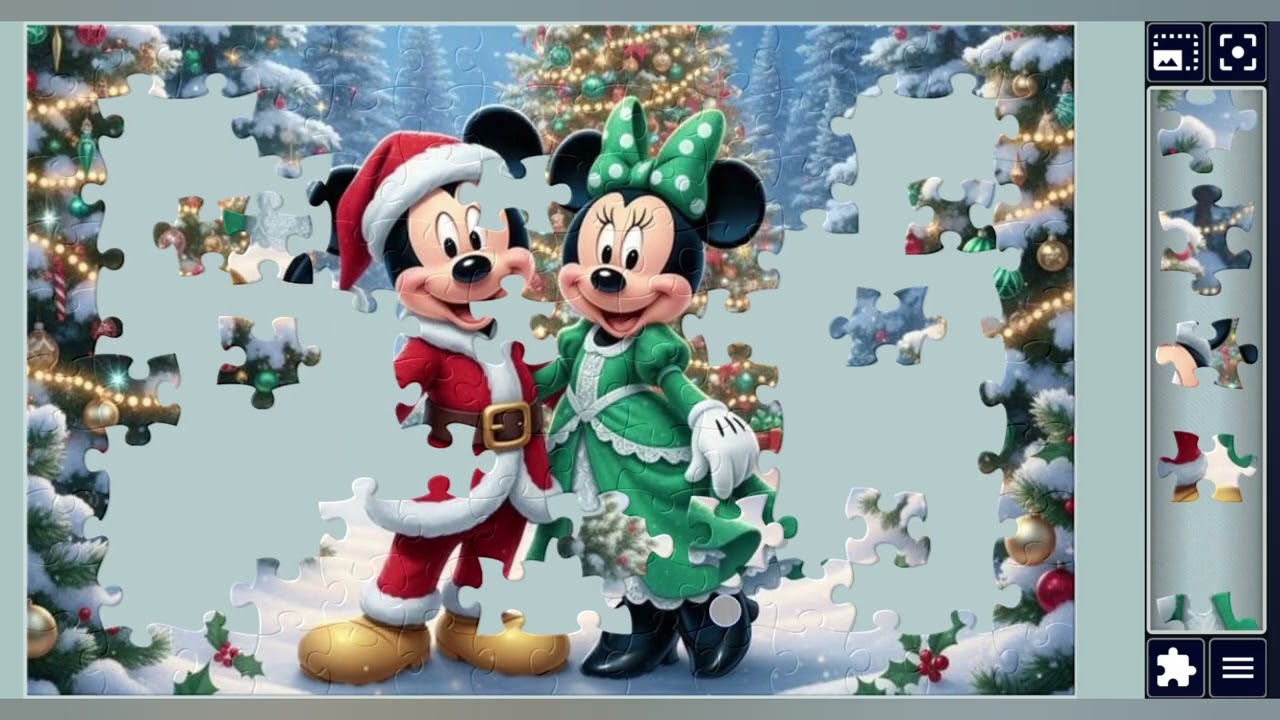 Disney Merry chirstmas🐹🐹🎀🎊✨️🎁🧨🎄//jigsaw puzzles🧩🧩//jigsaw puzzles journey🧩🧩//puzzlesArt🧩🧩//