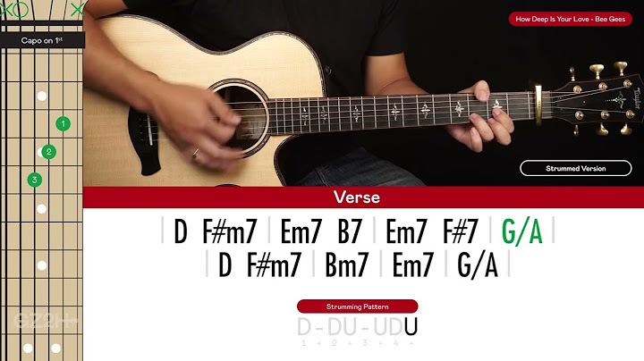 How Deep Is Your Love Guitar version - Guitar performance video thumbnail