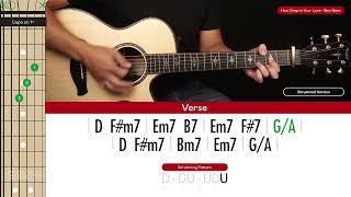 How Deep Is Your Love Guitar Cover Bee Gees 🎸|Tabs + Chords|