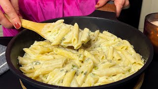 I can't stop making this pasta! Creamy pasta in 10 minutes! Simple and tasty
