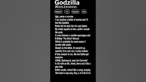 Thumbnail of #godzilla #eminem #shorts #vidro