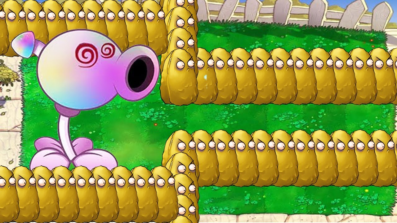 99 Gatling Pea Tall Nut vs All Zombie - Plants vs Zombies Hack - YouTube