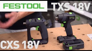 AKU vrtací šroubováky Festool CXS 18 a TXS 18