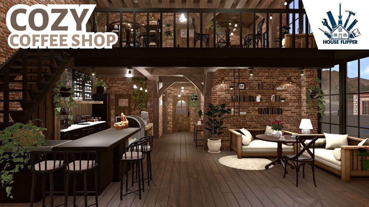 Picturesque Loft | Cozy Coffee Shop | House Flipper | Speed Build - YouTube
