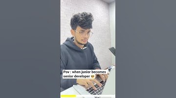 When junior developer becomes senior developer 🤣😎 #programming #coders #
