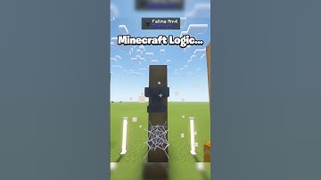 MINECRAFT LOGIC 😂 #minecraft #shorts