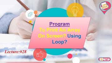LECTURE #28=  Program To Print An Array On Screen Using Loop In Assembly Language In Urdu/Hindi.