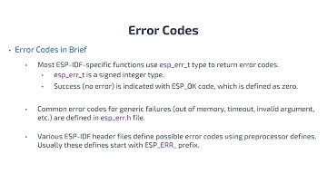 ESP-IDF Error Handling