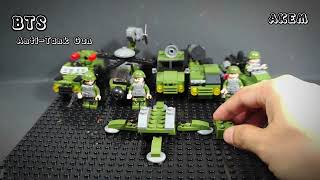 BTS Build Anti-Tank Gun Type I Speed Build Unofficial LEGO Military WW2