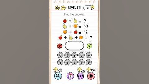 Brain Test Level 315 Answer and Solution Gameplay Walkthrough